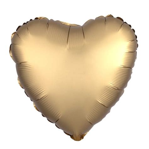 Gold Heart Helium Filled Balloon Nickery Nook