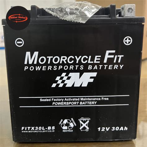 Promo Aki Motor Ytx L Bs V Ah Fitx L Bs Harley Davidson Motor