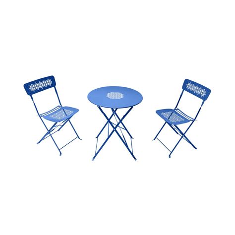 Jual Soleil Lucia Bistro Set Kursi Meja Lipat Teras Biru Terbaru Ruparupa