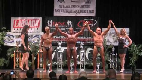 2014 Npc Florida State Championship Men S Bodybuilding Masters 60 Award Ceremony Youtube