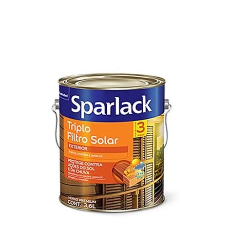 Tudo Sobre Sparlack Triplo Filtro Solar 900ml Mogno Brilhante