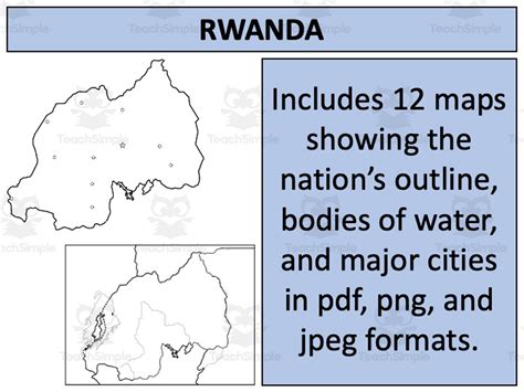 Rwanda Map Resources by Teach Simple