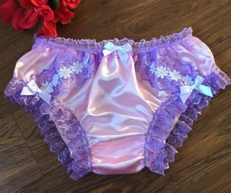 Baby Pink Satin Sissy Knickers Softly Silky Bikini Panties Etsy