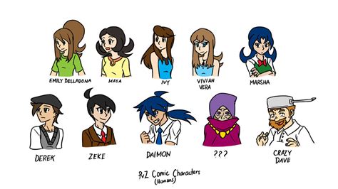 PvZ Comic Characters 1 by Magicwaterz16 on DeviantArt