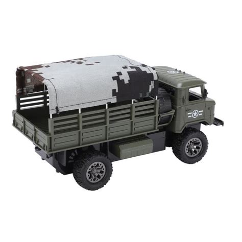 Zerone Camion militaire télécommandé 4WD Camion militaire télécommandé