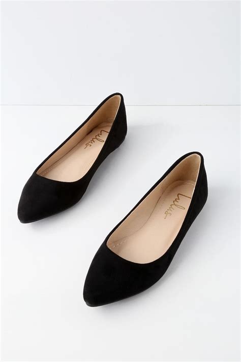 Holly Black Suede Flats Artofit