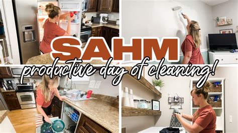 SAHM PRODUCTIVE DAY OF CLEANING FALL CLEAN WITH ME 2022 SPEED