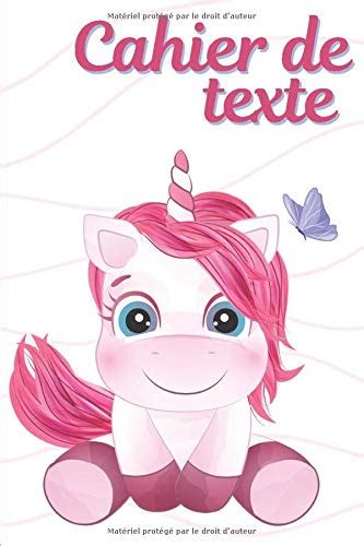 Buy Cahier De Texte Licorne Cahier De Texte Fille Licorne