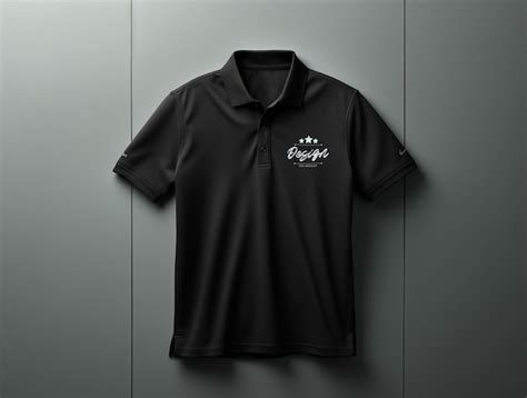 Premium PSD | Black Polo shirt mockup PSD