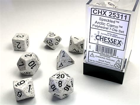 Chessex Polyhedral Set 7 Speckled Arctic Camo