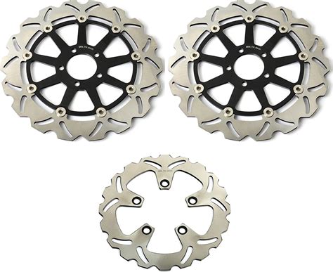 Tarazon Front Brake Disc Rotors Set Rear 3 Pcs For Kawasaki Zx7r Ninja