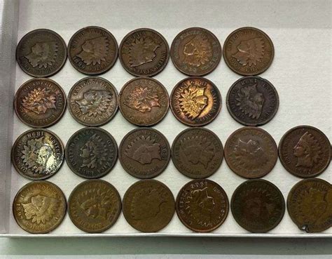 22 Indian Head Pennies Gary Realty Auction