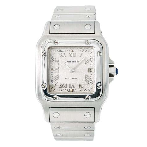 Cartier Santos Galbee 2319 With 6 In Band Stainless Steel Bezel And