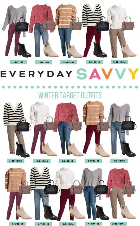 Target Winter Outfits Capsule Wardrobe Everyday Savvy