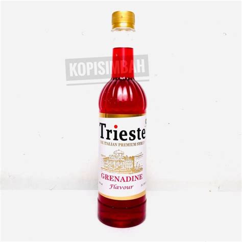 Jual Syrup Trieste Rasa Grenadine Sirup Minuman Mocktail Kopi Bartender