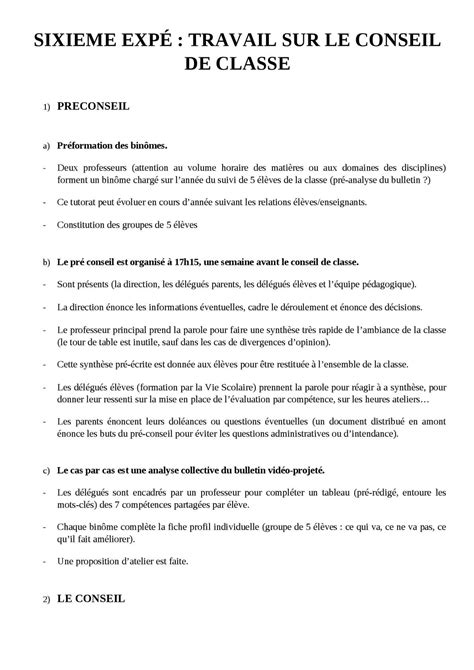 Calaméo Travail Sur Le Conseil De Classe