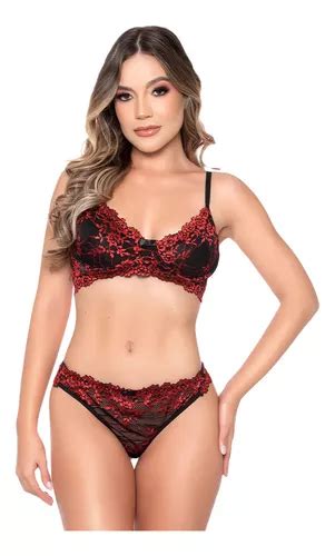 Lingerie Sexy Meia Ta A Sensual Renda Bicolor Yaffa Parcelamento