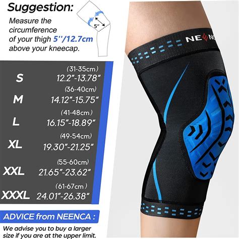 Neenca Professional Knee Brace Support With Patella Sponge Pad Ultra