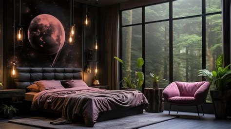 Premium Ai Image Luxurious Modern Bedroom