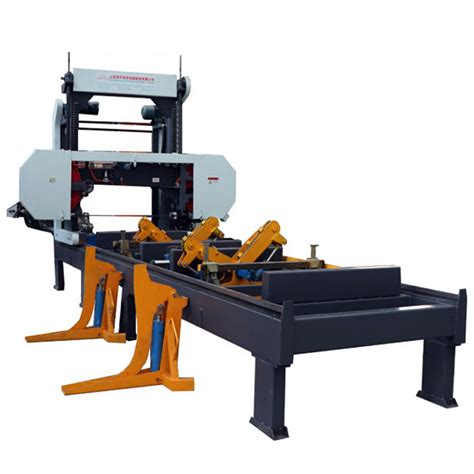 Woodworking Hydraulic Loading Auto Log Timber Horizontal Band Bandsaw