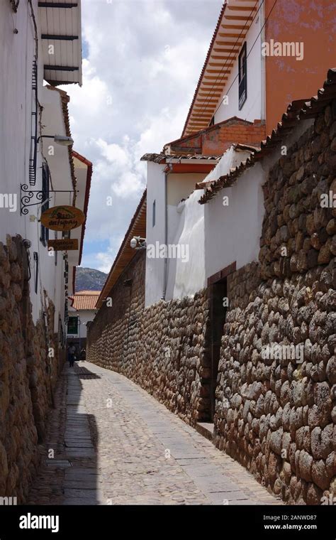 downtown, Cuzco, Cusco, Peru, South America, UNESCO World Heritage Site ...