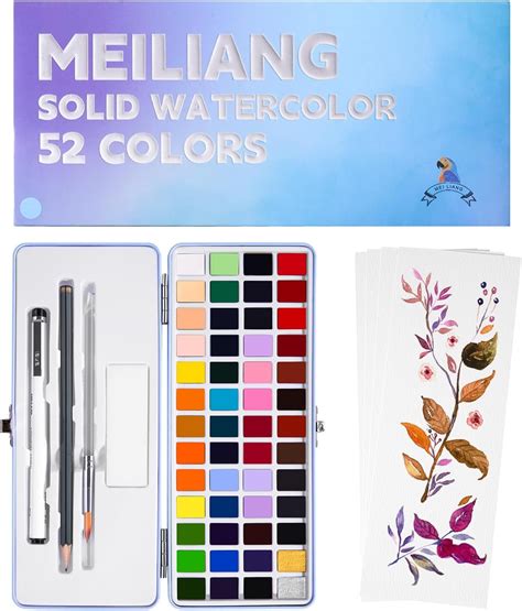 Meiliang Travel Water Color Paint Kit Adults Portable Watercolor