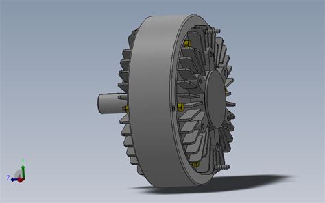 全套fzy型单出轴止口支撑磁粉制动器系列 Solidworks 2018 模型图纸下载 懒石网