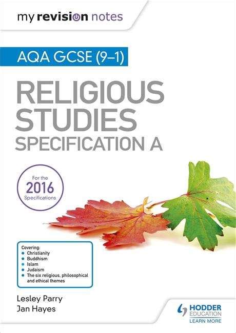 My Revision Notes Aqa Gcse 9 1 Religious Studies Specification A Pdf