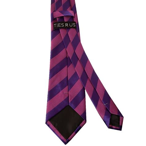 Purple And Pink Striped Classic Men S Tie