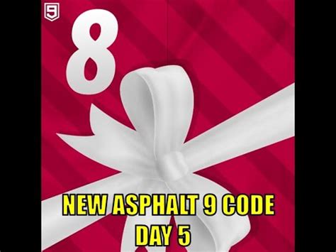 Advent Calendar Day 5 Code Redeem Asphalt 9 Nintendo Switch 2023 200