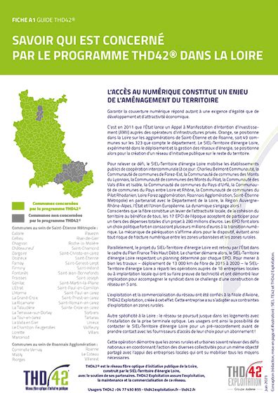 Savoir qui est concerné par le programme THD42 Le SIEL Territoire d