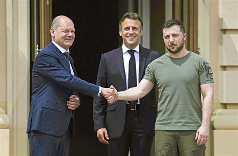 Wolodymyr Selenskyj Scholz Und Macron Treffen Ukrainischen Pr Sidenten