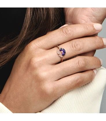 Deep Purple Pansy Flower Ring EliteWebShop