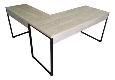 Mesa De Escritório Em L Estilo Industrial 1 50mx1 50m Kuadra