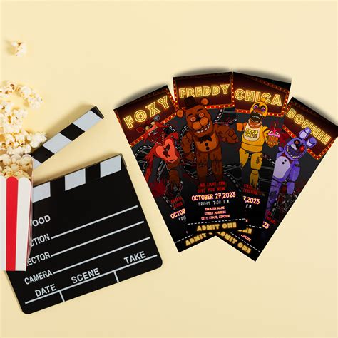 Five Nights at Freddy's Movie Tickets Digital Download and DIY Print - Etsy