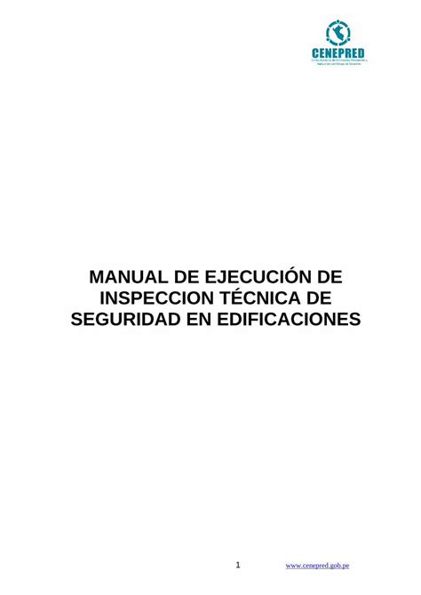 PDF MANUAL DE EJECUCIÓN DE INSPECCION TÉCNICA DE 2020 10 2 4