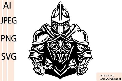 Knight Svgknight Cut Filevector Warrio Graphic By Nazarovatetyana21