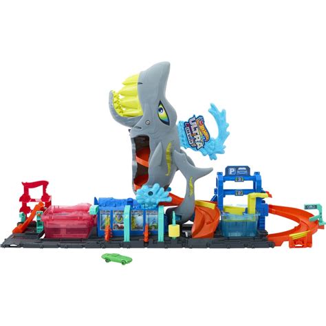 Hot Wheels Ultra Shark Car Wash Playset BIG W