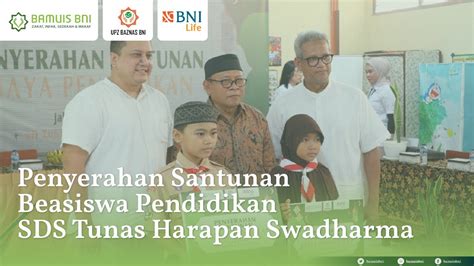 Penyerahan Santunan Beasiswa Pendidikan Sds Tunas Harapan Swadharma