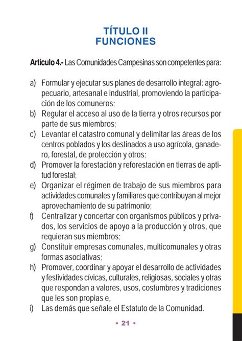 Derechos De Las Comunidades Campesinas Principales Leyes Y