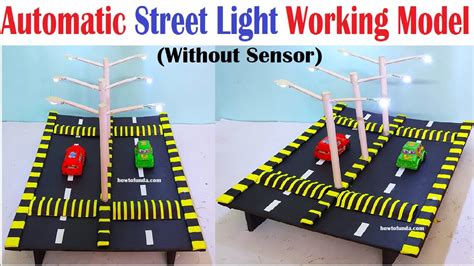 Automatic Street Light Working Model Science Project Exhibition Diy Save Electricity