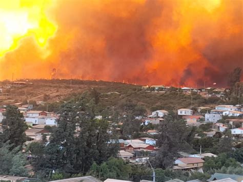 Ordenan Evacuar Sector De Limachito Alto Por Incendio Forestal Al