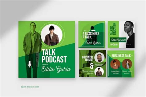 Template Seni Sampul Podcast Terbaik Desainae