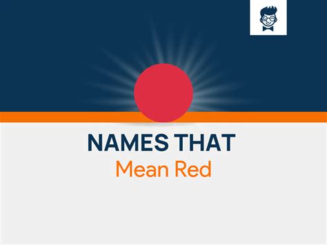 Nicknames That Mean Red: 560+ Cool And Catchy Names - BrandBoy