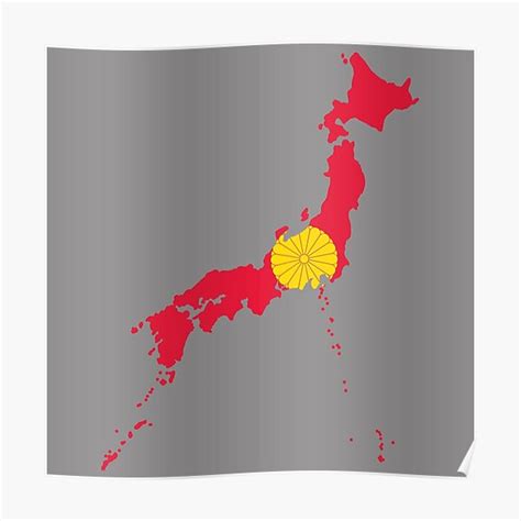 "Imperial Seal of Japan Map" Poster for Sale by Frogpen | Redbubble