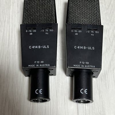 AKG C414 B ULS Condenser Microphone Pair Mint Reverb