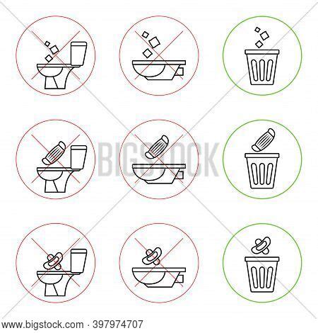 Do Not Litter Toilet Vector Photo Free Trial Bigstock