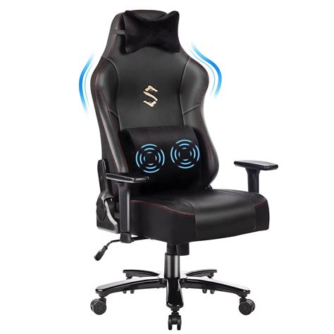 JONPONY Big and Tall Gaming Chair 400lbs Gaming Chair with Massage ...