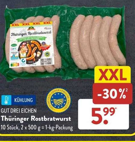 Gut Drei Eichen Thüringer Rostbratwurst Angebot bei ALDI SÜD