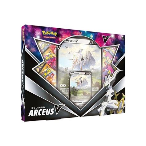 Jogo De Cartas Pokemon Box V Estampas Ilustradas 38 Cartas Copag